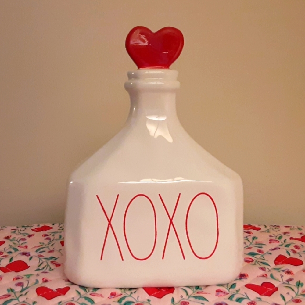 Rae Dunn XOXO Decorative Bottle